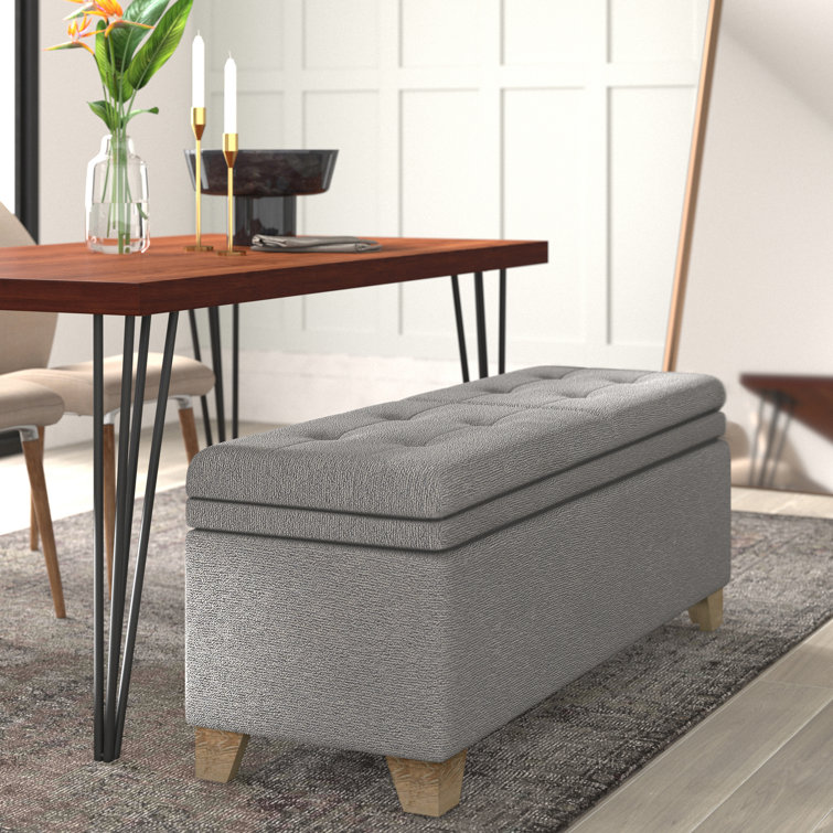 Mercury Row® Nixon Upholstered Flip Top Storage Bench & Reviews Wayfair